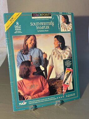 VINTAGE 1993 Colorpoint Paint Stitching Southwestern Sampler Transfers (1439)
